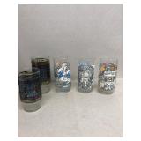 Smurf character glass, Arby