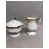 Mikasa sugar and creamer