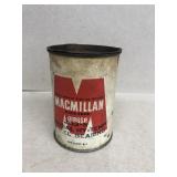 Macmillan grease can