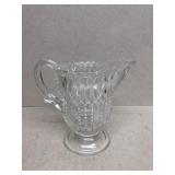 Crystal glass creamer