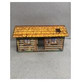Early Toy cabin metal