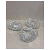 3-American Fostoria candy dishes