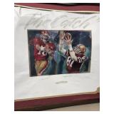 Joe Montana in Dwight Clark autographed tenure
