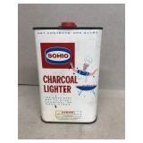 SOhio charcoal lighter advertising can with