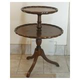 Mahogany 2 Tiered Stand