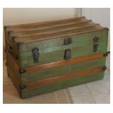Antique Trunk With A Tray