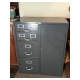 Cole Steel File Cabinet With Combination Safe