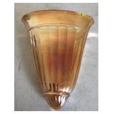 Carnival glass wall pocket