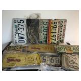 Group of license plates Indiana, Kentucky,