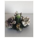 Flower candle holder made in Italy some small