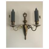 Brass wall candle