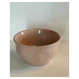 Small Pink Pottery Bowl With Sailboats