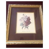Framed print of flowers