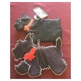 Scottie dog potholders