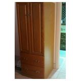 Oak Cabinet With 2 Doors/2 Drawers (Cabinet Only)