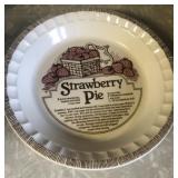 Strawberry pie plate
