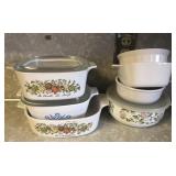 Casserole dishes corning ware