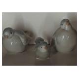 3 Pcs. Porcelain Birds