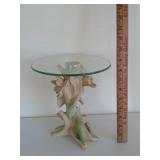 Resin Lily With Glass Top