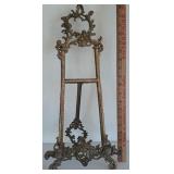 Ornate Brass Easel 20" Tall