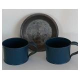 2 Tin Cups 1 Tin Tart