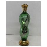 Vase green glass