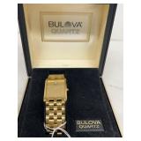 Bulova gold tone retro watch