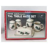 Fine ceramic table mates set