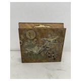 Metal duck trinket box