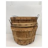 (3) bushel baskets vintage