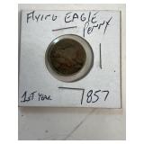 1857 flying eagle penny