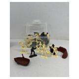 Military and zombie figures