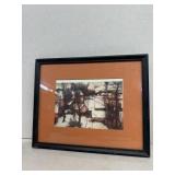 Village in the snow by Gallard