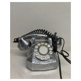 Push button telephone silver