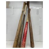 Wooden softball bats vintage