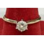 14K Diamond Ring, size 7.5 with 1/2 ct. solitaire