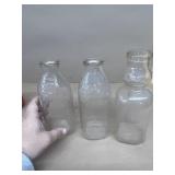 Milk bottles