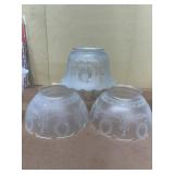 (4) glass shades