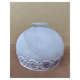 Glass shade with flowers