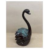 Swan figure signed