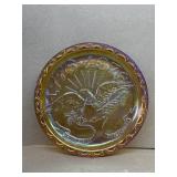 Carnival glass plate