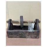 Wooden spool threader antique