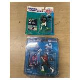 Starting lineup, football action, figures Mike