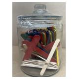 Store Jar w/ Popsickle Sticks