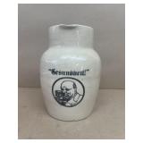 Stoneware 'Gesundheit' Pitcher