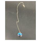 Sterling silver picture scene necklace