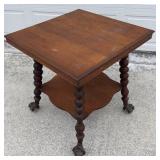 Oak ball and claw table