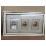 Framed early children's photo