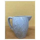 Blue stoneware pitcher