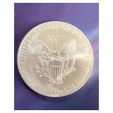1 ounce silver eagle dollar coin